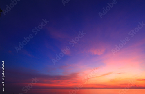 Fototapeta Naklejka Na Ścianę i Meble -  Beautiful sky at twilight time for background
