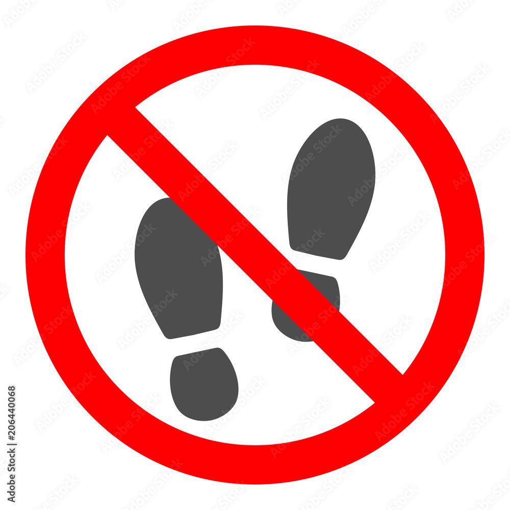 No shoes store vector