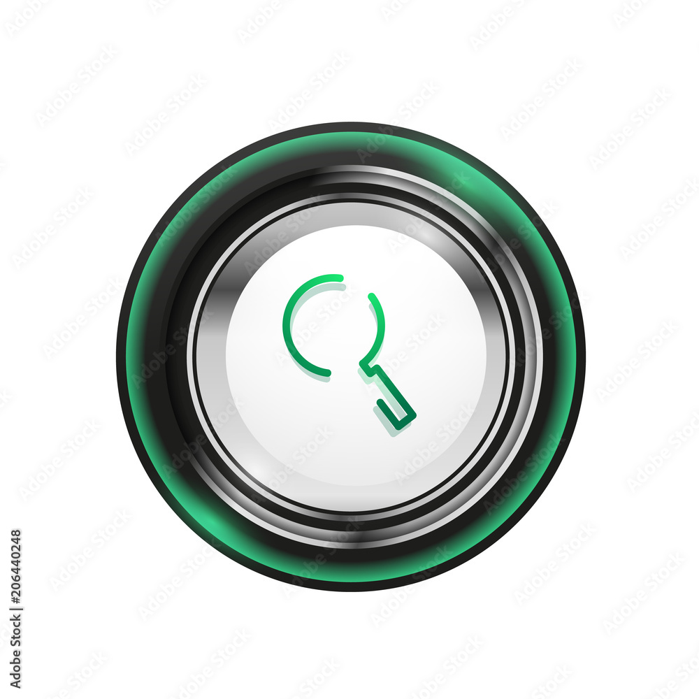 Search magnifyier web button, magnify icon. Modern magnifying glass sign, web site design or mobile app Search magnifyier web button, magnify icon. Modern magnifying glass sign, web site design or mobile app