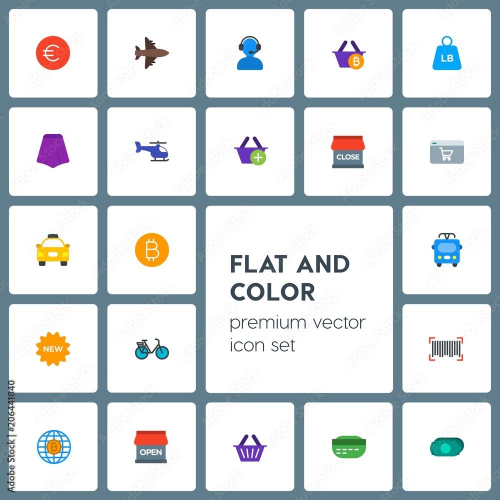 Modern Simple Set of transports, clothes, money, shopping Vector flat Icons. Contains such Icons as  cycle,  bicycle,  store, call,  world and more on grey background. Fully Editable. Pixel Perfect