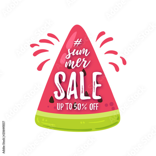 Vector illustration, Summer Sale tag