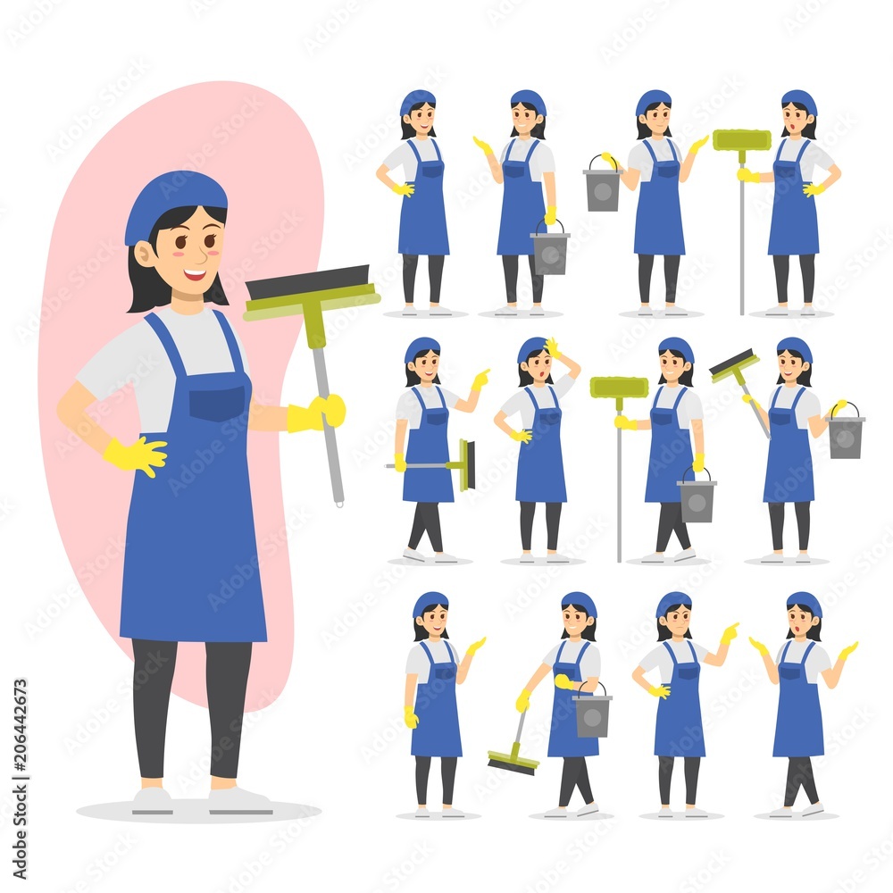 People working vector icon illustration character 
