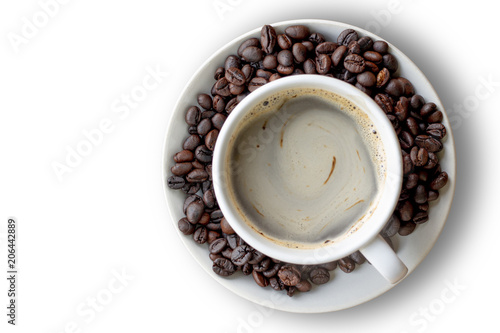 coffee cup on table top © thawornnurak
