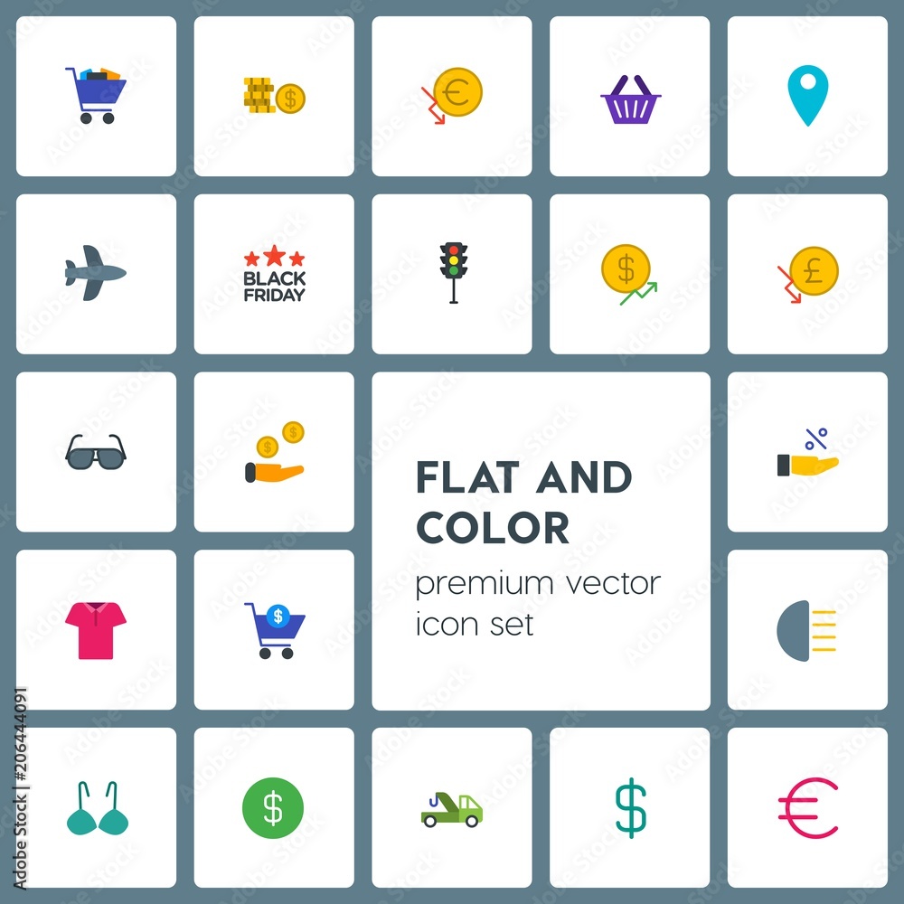 Modern Simple Set of transports, clothes, money, shopping Vector flat Icons. Contains such Icons as  location,  pay,  currency,  two,  female and more on grey background. Fully Editable. Pixel Perfect