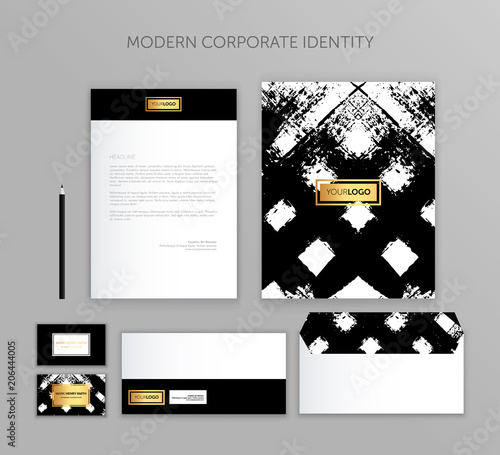 Corporate identity business set. Modern stationery template design. Documentation for business.