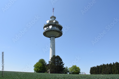 Funkturm, Richtfunk, Richtfunkturm, Spiegel, Antenne, Schüssel, Mast, Ansfelden, Richtfunkstrecke, Betonmast, Funk, Anbindung, Oberösterreich, Ebene photo