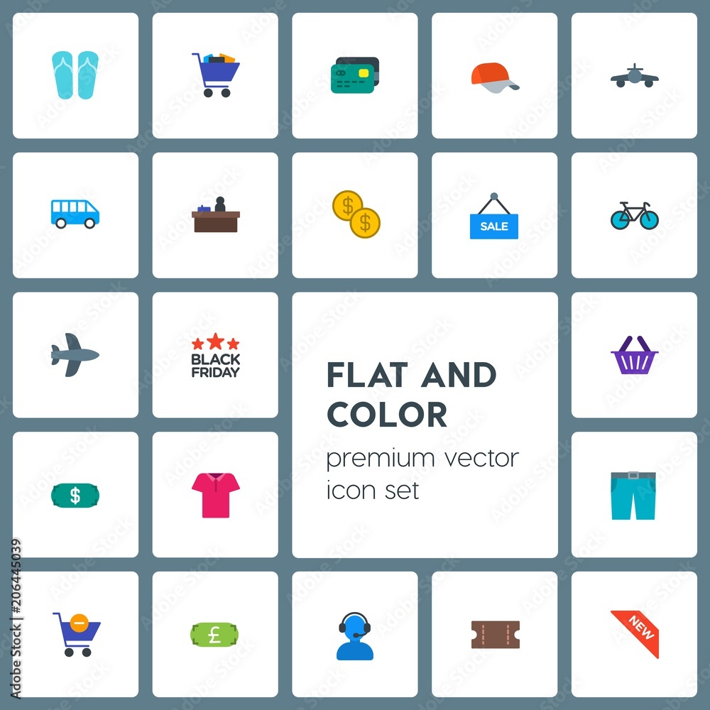 Modern Simple Set of transports, clothes, money, shopping Vector flat Icons. Contains such Icons as  white,  service,  clothes,  comfortable and more on grey background. Fully Editable. Pixel Perfect