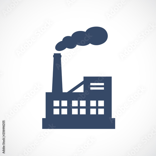 Old factory vector icon