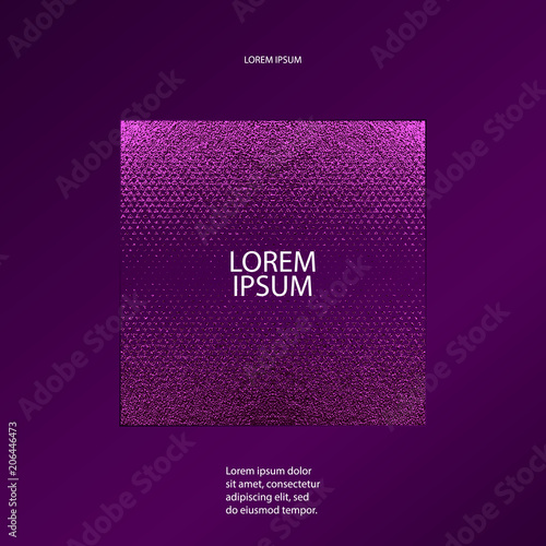 Luxury violet pattern. Abstract purple background. Vector illustration. Lilac foil. Glitter texture. Element for poster,