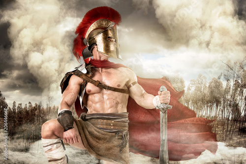 Obraz na płótnie Ancient soldier or Gladiator