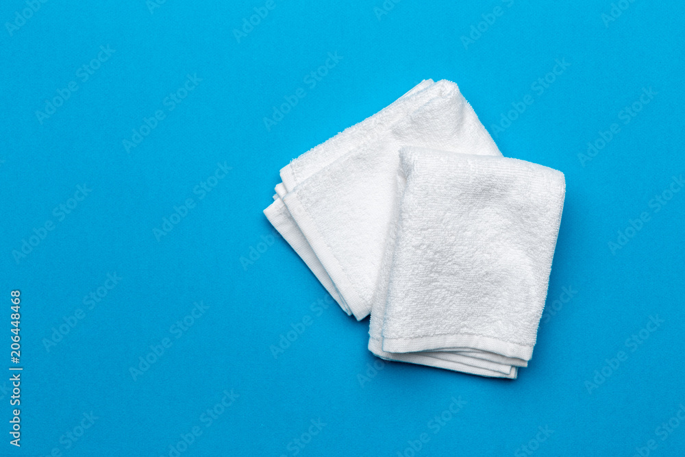 spa towels, top view spa towels, top view