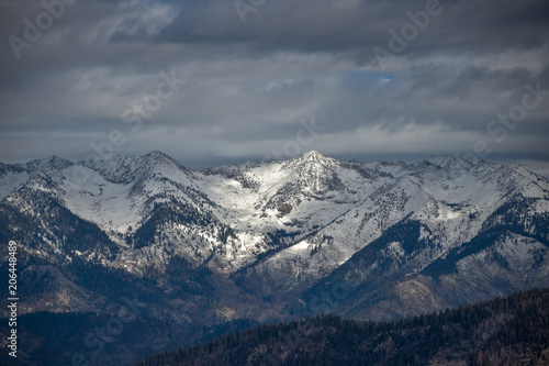 Close up of distant high sierra peaks in Sequoia © Jesse