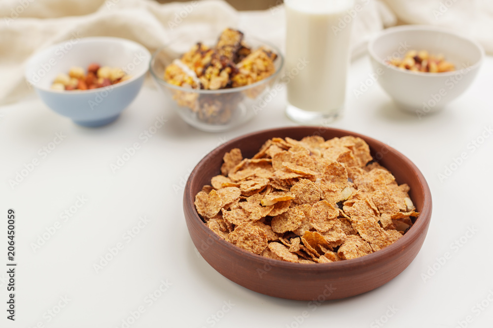 Bowl of healthy muesli Bowl of healthy muesli