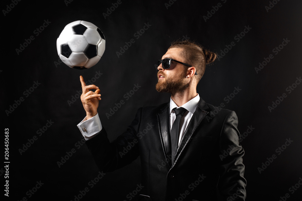 soccer sport manager in business suit soccer sport manager in business suit