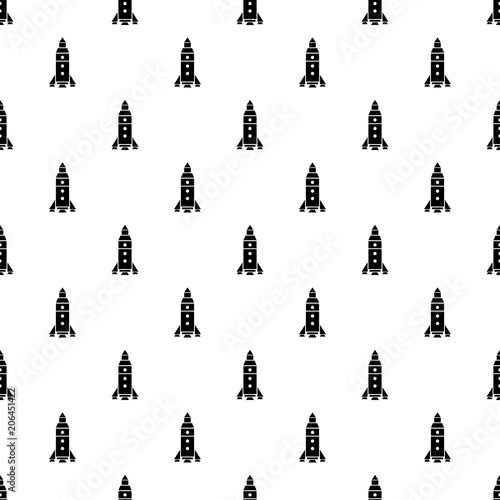 Rocket exploration pattern vector seamless repeating for any web design