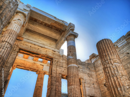 Propylée, entrée du sanctuaire d'Athéna, Acropole d'Athène, Grèce