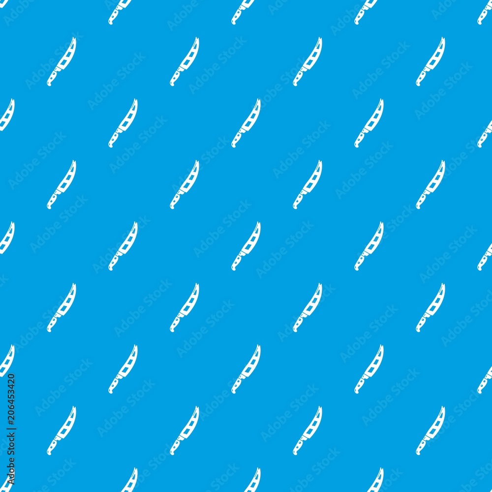 Knife cooking pattern vector seamless blue repeat for any use Knife cooking pattern vector seamless blue repeat for any use