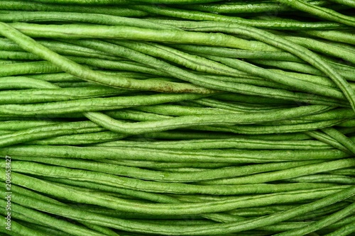 fresh green long beans