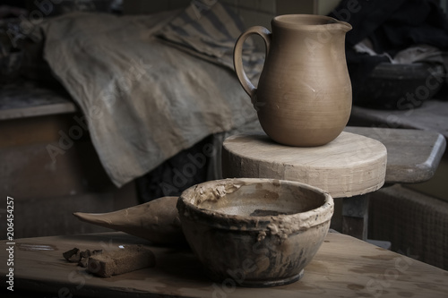 pottery, workshop, ceramics art concept