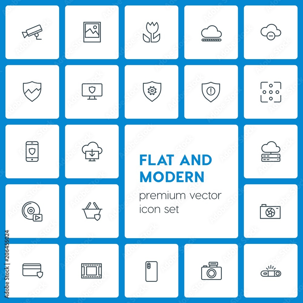 Modern Simple Set of cloud and networking, security, video, photos Vector outline Icons. Contains such Icons as shot, computer, technology and more on dark background. Fully Editable. Pixel Perfect Modern Simple Set of cloud and networking, security, video, photos Vector outline Icons. Contains such Icons as shot, computer, technology and more on dark background. Fully Editable. Pixel Perfect