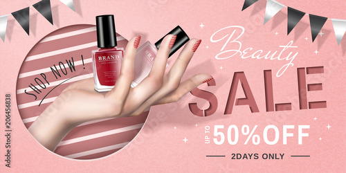 Nail lacquer sale ads