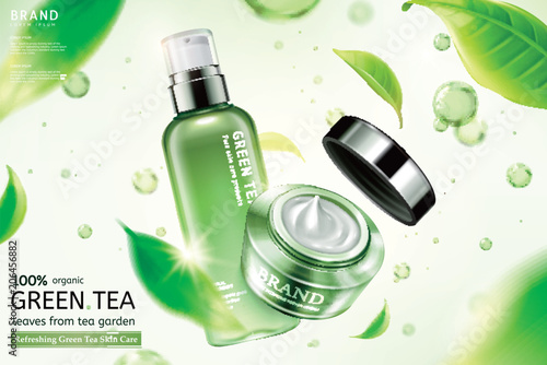 Green tea skin care ads