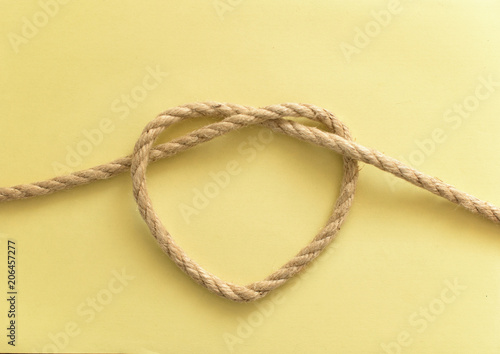 Heart rope shape