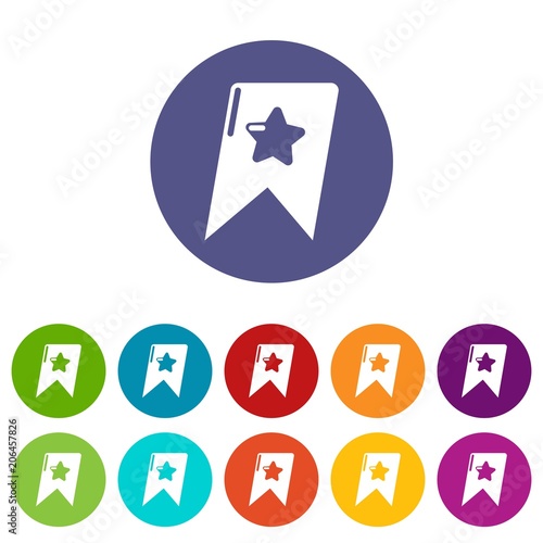 Free Download Bookmark browser icons color set vector for any web design on white background - GFXLoad
