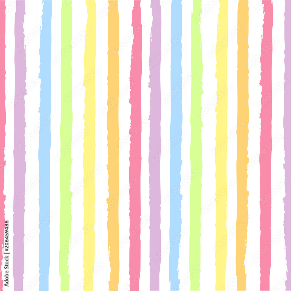 Cute pattern with rainbow colors stripes. Textured background for Birthday,  party, rainbow concept. Vector. Stock Vector | Adobe Stock
