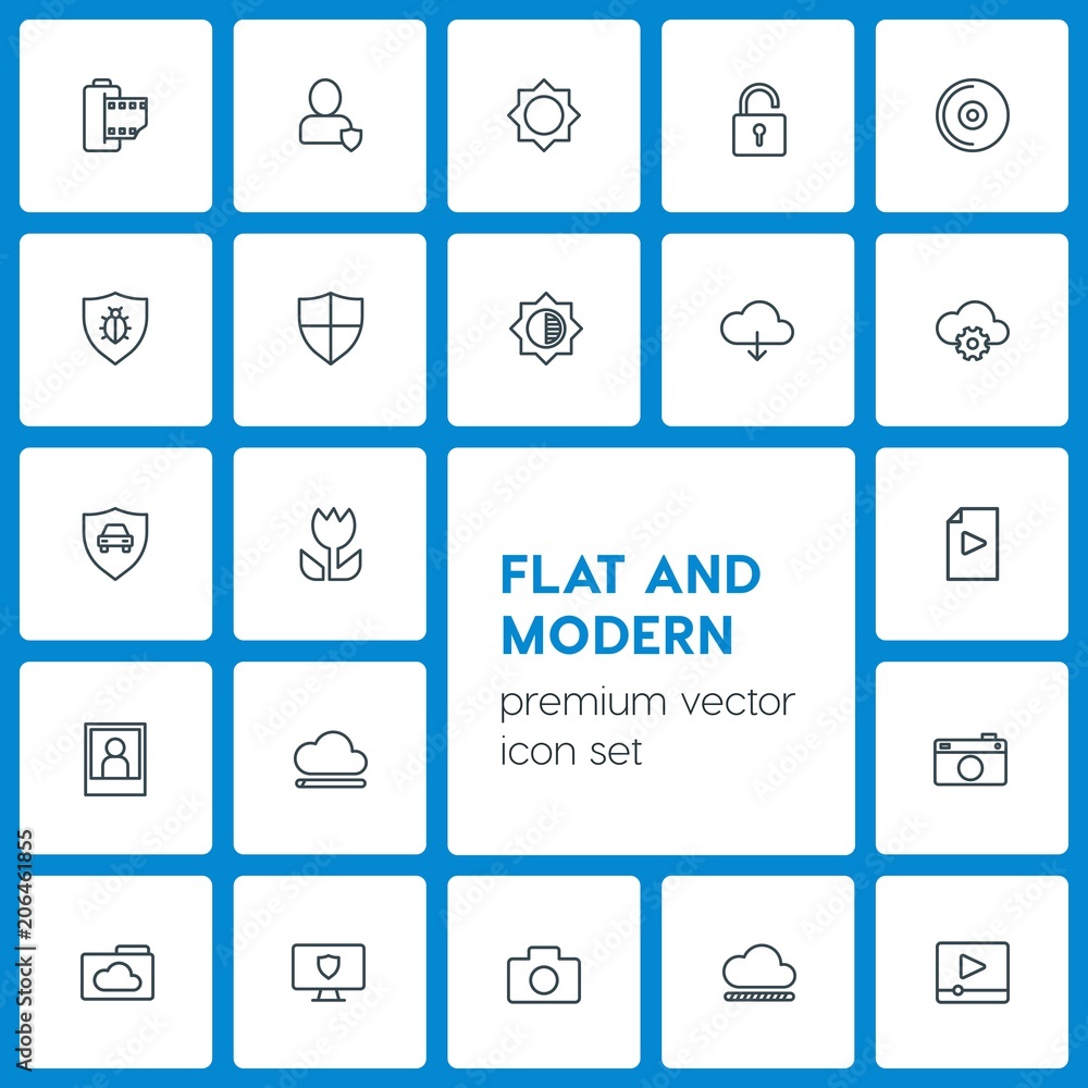 Modern Simple Set of cloud and networking, security, video, photos Vector outline Icons. Contains such Icons as cloud, pocket, business and more on dark background. Fully Editable. Pixel Perfect Modern Simple Set of cloud and networking, security, video, photos Vector outline Icons. Contains such Icons as cloud, pocket, business and more on dark background. Fully Editable. Pixel Perfect