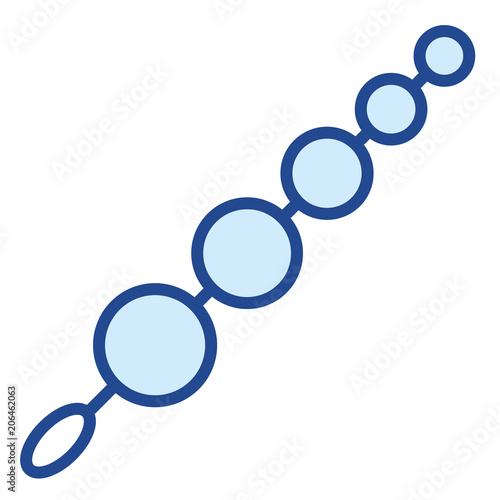 Dildo Sexspielzeug Vector Icon Illustration