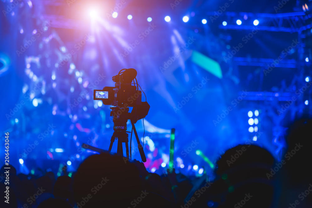 Cameraman shooting video production camera videographer
