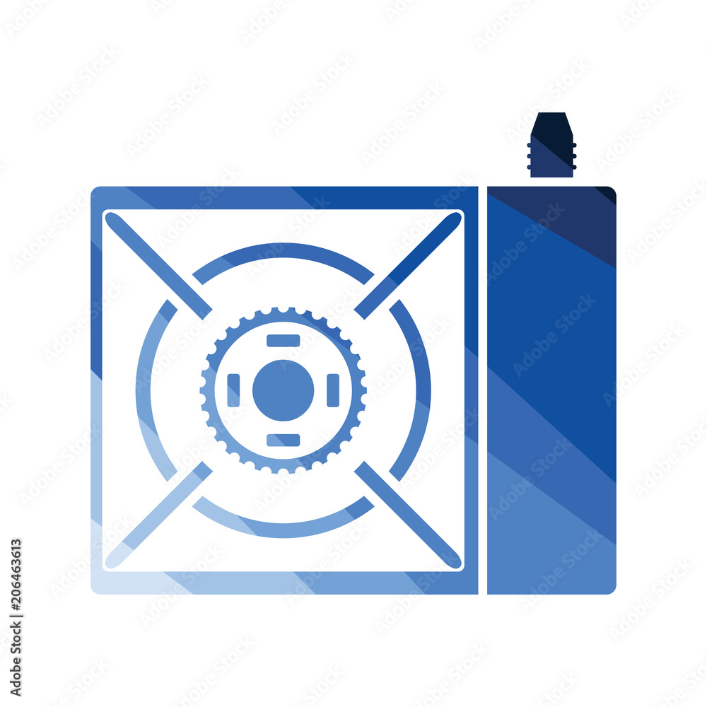 Fototapeta premium Camping gas burner stove icon