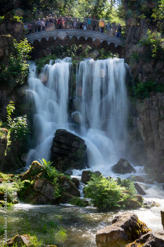 Obraz premium Waterfall as part of the unesco world heritage cascades in the