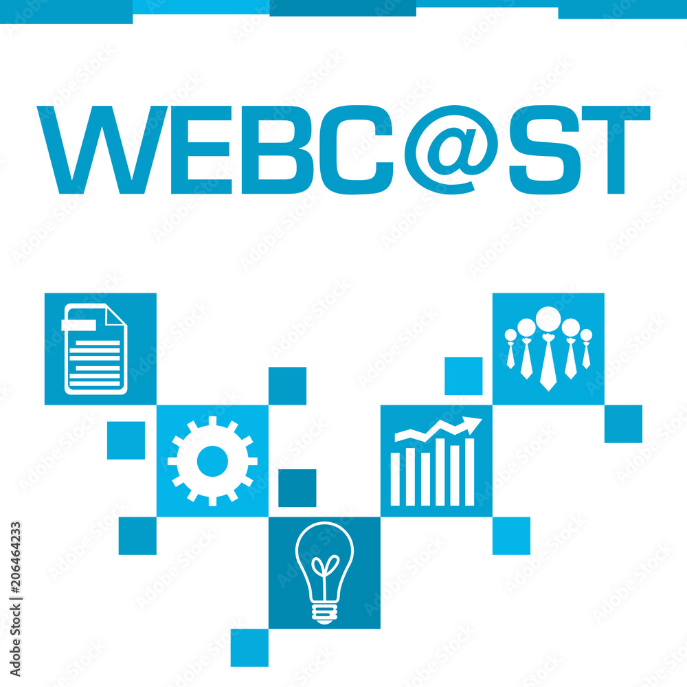 Webcast Blue Squares Symbols Webcast Blue Squares Symbols
