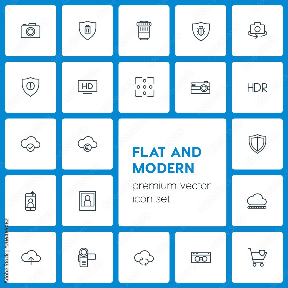 Modern Simple Set of cloud and networking, security, video, photos Vector outline Icons. Contains such Icons as computer, camera, bug, tv and more on dark background. Fully Editable. Pixel Perfect Modern Simple Set of cloud and networking, security, video, photos Vector outline Icons. Contains such Icons as computer, camera, bug, tv and more on dark background. Fully Editable. Pixel Perfect