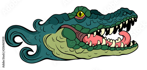 Portrait of the Alligator (crocodile)