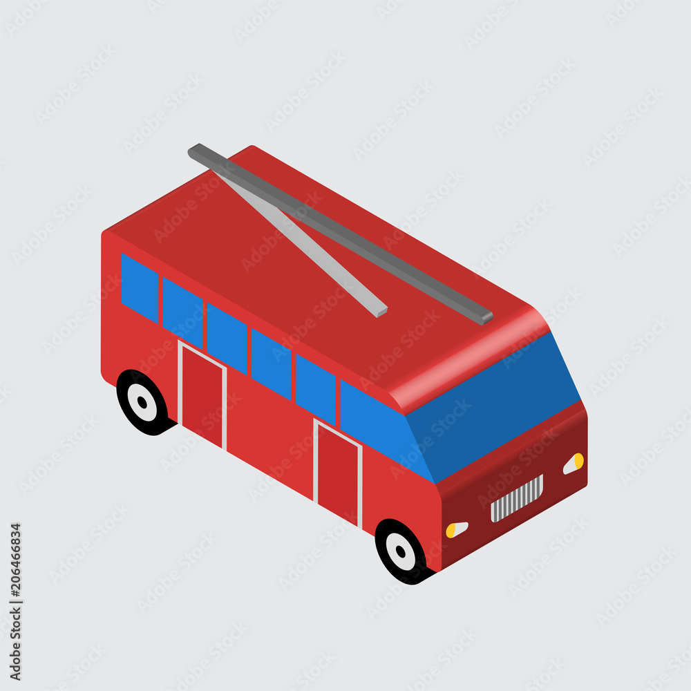 Transportation icon vector sign and symbol isolated on white background , isometric design Transportation icon vector sign and symbol isolated on white background , isometric design