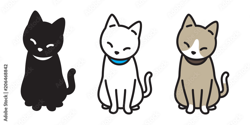 cat breed vector illustration kitten calico logo icon character Halloween doodle cartoon cat breed vector illustration kitten calico logo icon character Halloween doodle cartoon