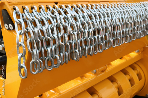 Picture of metal chains. photo