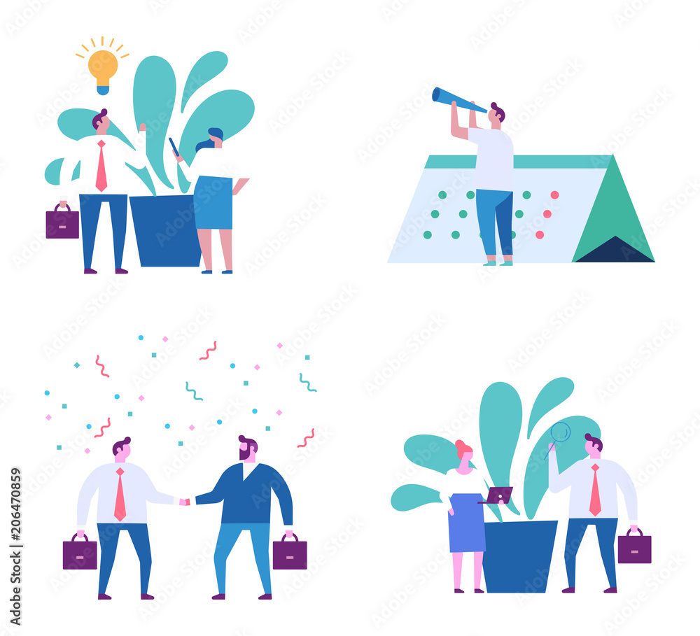 Business people concept . Flat vector illustration Business people concept . Flat vector illustration