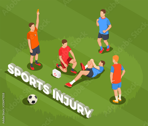 Football Sports Injury Background