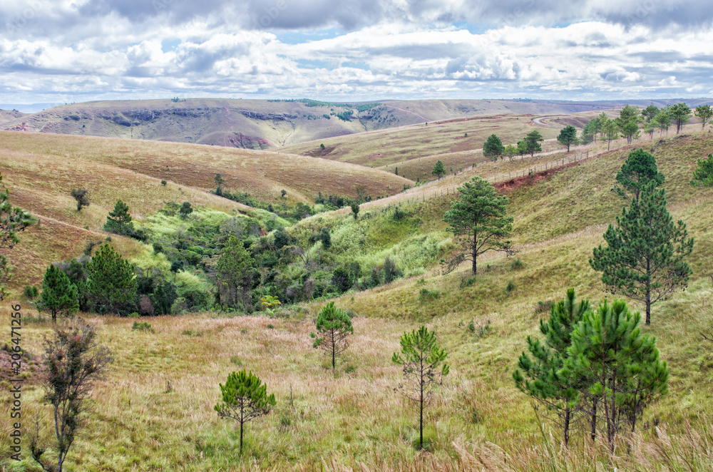 Madagascar - Panorama of Central High Plateau, Eastern Africa