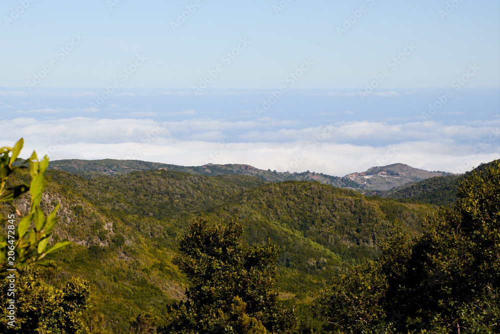 Obraz premium La Gomera: Roque de Agando, Roque de la Zarcita, Roque de Ojila 
