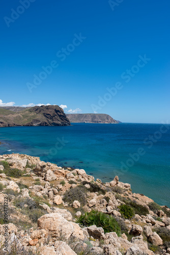 The coast in the blacks of almeria