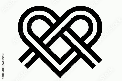 Heart Logo Shape Knot