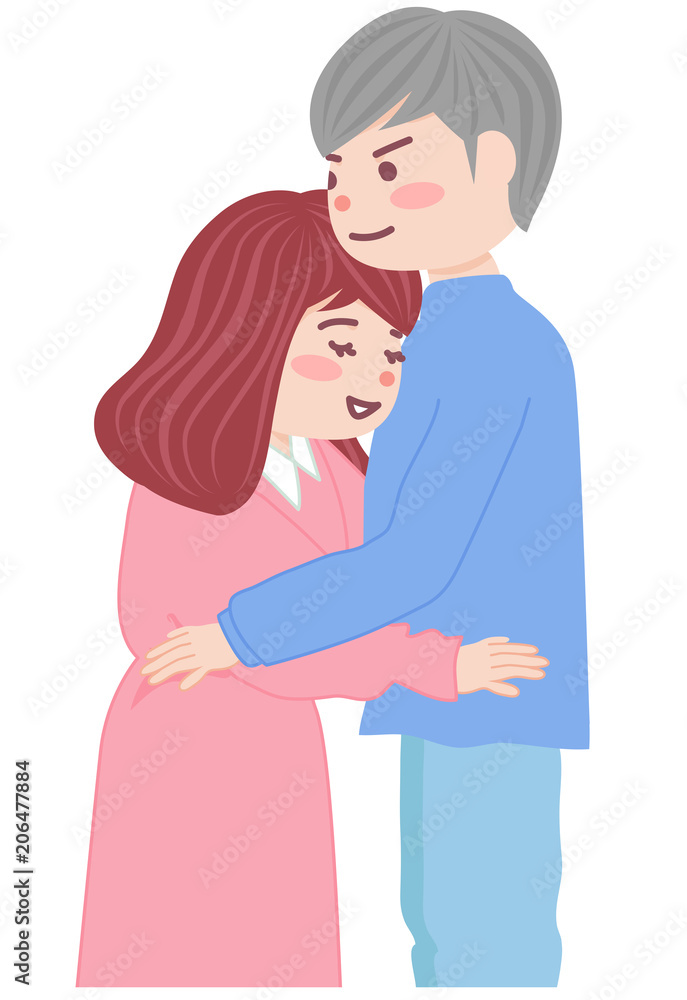 抱き合うカップル 抱き合うカップル