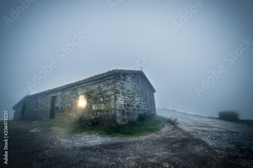 refugio en el monte Oiz