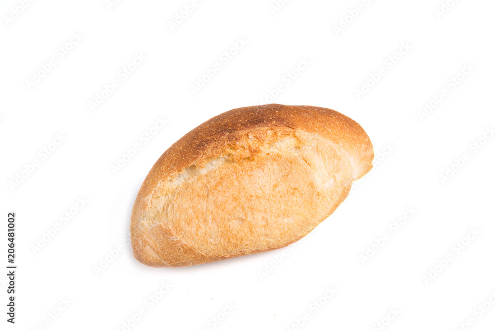 bread on a white background

