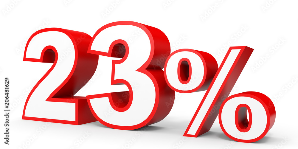 Twenty three percent off. Discount 23 %. Twenty three percent off. Discount 23 %.